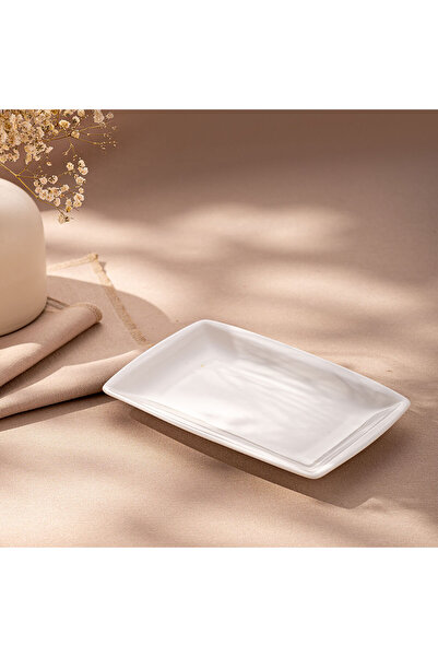 MuratogluHome Emsan Pamukkale Rectangular Plate 18 cm