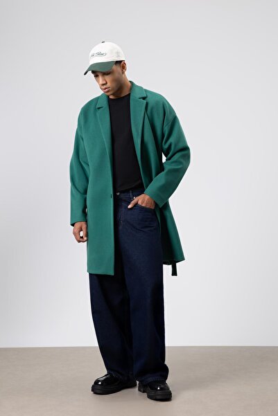 VAMOSCLO Оверсайз-пальто з капюшоном, темно-синє