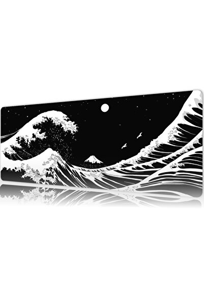 urzuva Kanagawa 70X30 3MM Kalınlık Premium Gaming oyuncu mousepad, Anti Slip ...