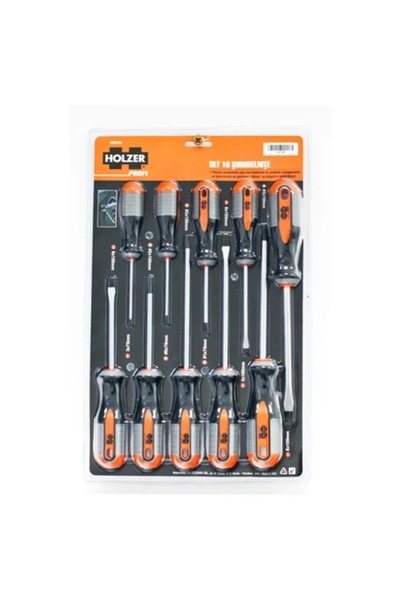 Holzer Set of 10 Profi screwdrivers