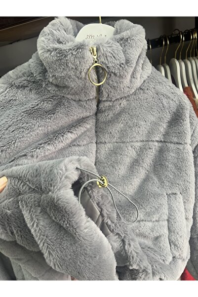 Lotus Boutique Angora peluş mont