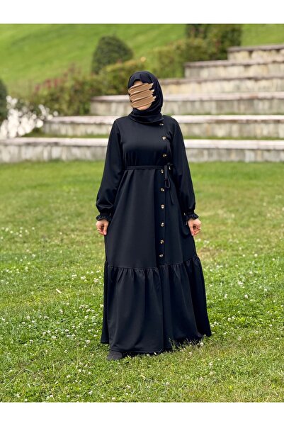 Nissra Πλεκτό φόρεμα με κουμπιά στο πλάι Ankanoor ANKA255113