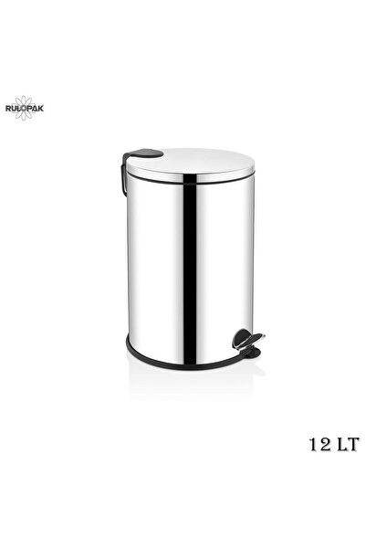 Rulopak PEDALLI PASLANMAZ ÇÖP KOVASI 12 L