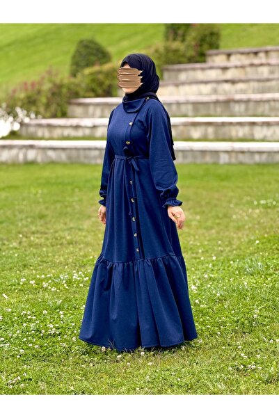 Nissra Πλεκτό φόρεμα με κουμπιά στο πλάι Ankanoor ANKA255113