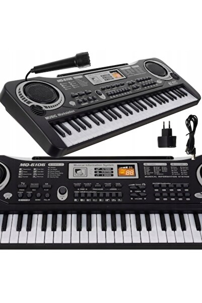 dalimag Pianina electric pentru copii Kng, 61 clape, cu microfon, 54x17x5cm, set complet