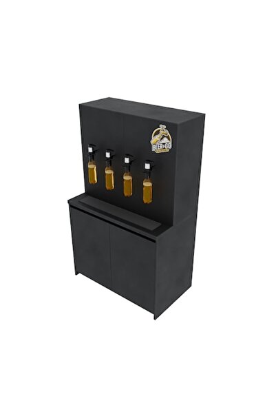 Beeri Dozator de bere la draft Beertogo cu 4 robinete pentru sticlă de plastic și răcitor