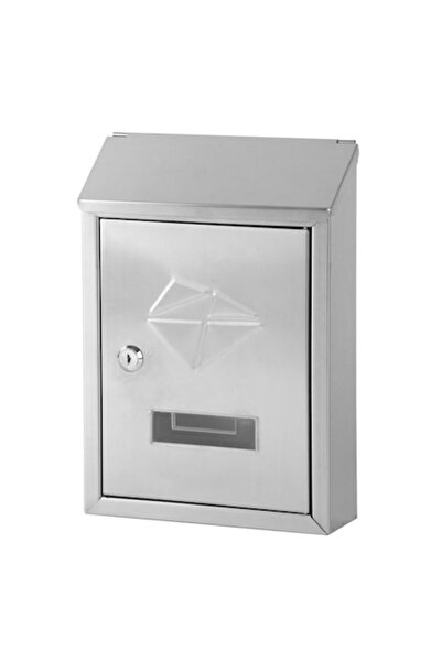 OEM Mailbox, stainless steel, silver, 21.5 x 7 x 30.5 cm