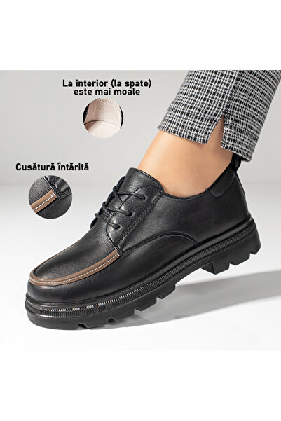 Modlet.ro Women's black and khaki casual shoes MOD10977