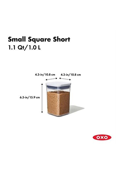 Oxo Pop Container Small 1 Lt Square Shape 11234000