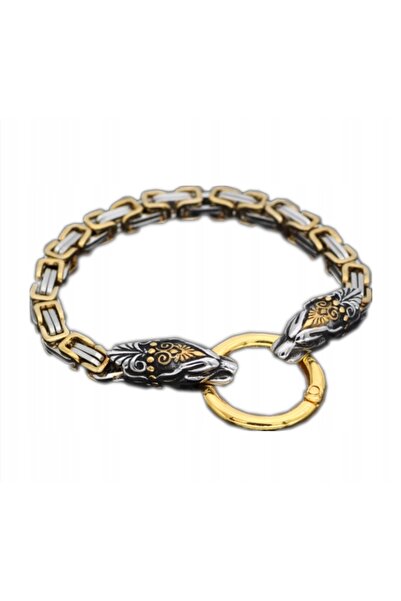 Other VIKING BRACELET Wolves Nordic Amulet 316L 431