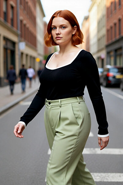 PayBuy Women's Black Square Neck Bodycone Fitted Slim Knitwear Sweater Standard Sleeve Ideal for Everyday Chic