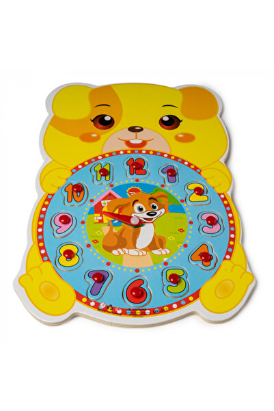 Nurio Wooden Puzzle Clock - Puppy -
