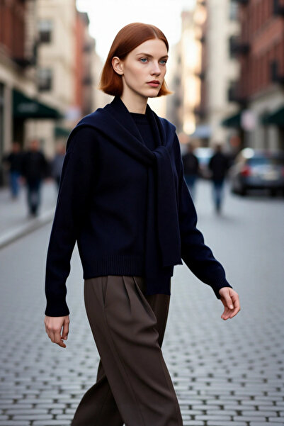 PayBuy Pulover de tricotat oversize pentru femei, cu mâneci groase și joase, ...