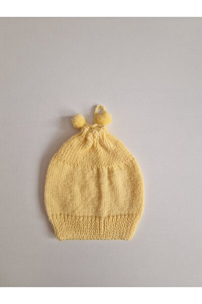 Hobi Kafe Hand Knitted Baby Beanie (Hat) 0-3 Months Old Baby Beanie