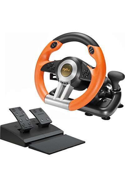 cosmostech Pxn V3 Pro Yarış Direksiyonu Seti – Pedallı 180° Oyun Direksiyonu Turuncu (Pc/ps4/xbox/switch)