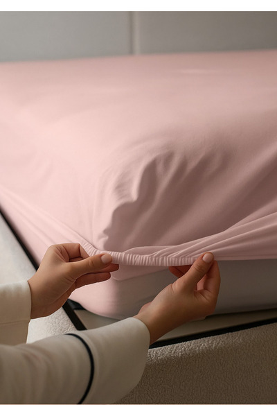 Navessa Home Collection Powder Elastic Sheet |   Single, Double - Cotton, No Ironing Required, Non-Burning, Suitable for Home Dormitory Use