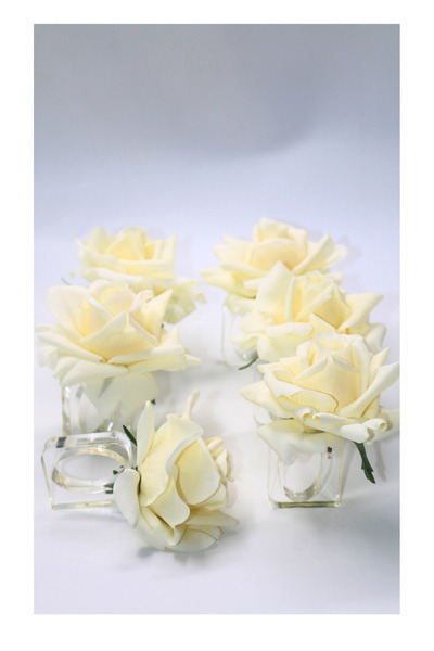 rosalinda Güllü Peçete Halkaları 4 lü