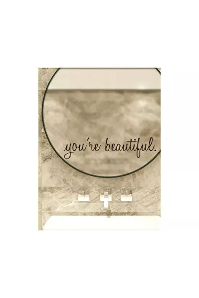 Inovius Sticker Perete Autocolant Scris 7x30cm "You're Beautiful"