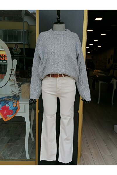 Nil's BUTİK سترة ناعمة مضفرة للشعر