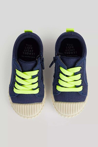 MOTHERCARE Navy Canvas Trainers