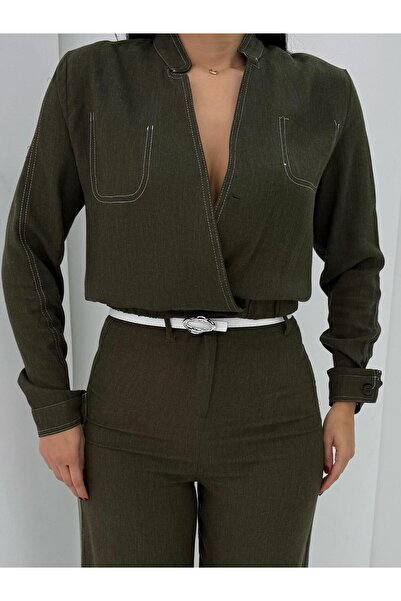 cemo ALTI LASTIKLI KRUVAZE YAKA TAKIM