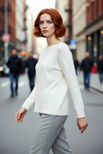 PayBuy Pulover de tricotat subțire, oversize, cu gât barcă, pentru femei, o a...