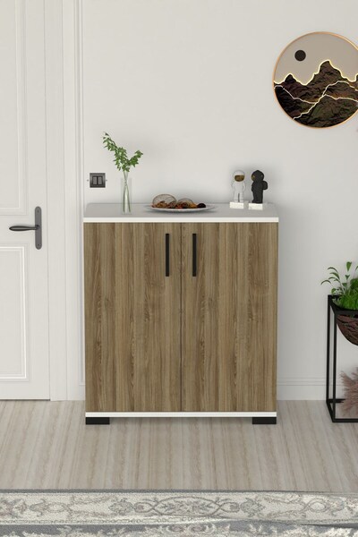 ANALİTİK MOBİLYA Athena Çok Amaçlı 2 Kapaklı ,Kahve Köşesi,Mutfak,Banyo, Kile...