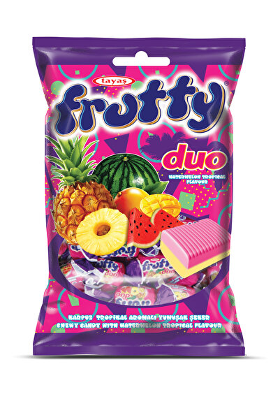 TAYAŞ فروتي ديو حلوى طرية بنكهة البطيخ الاستوائي 1 كجم