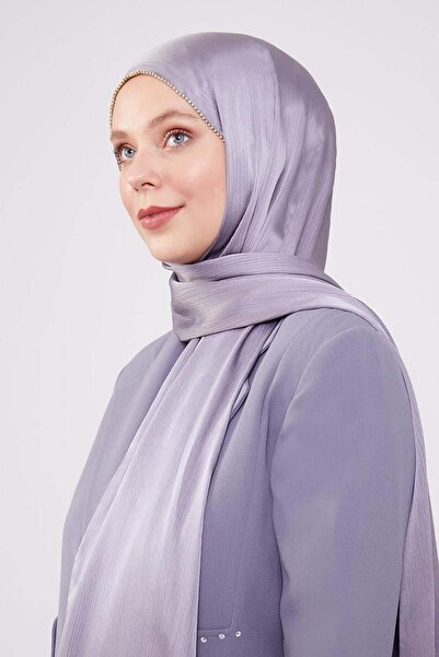 Levidor Anthracite Brilant Shawl with Stone Stripes on the Sides