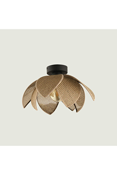 Bella Maison Amaya Plafonyer Rattan Avize Kahverengi (26x20 cm)