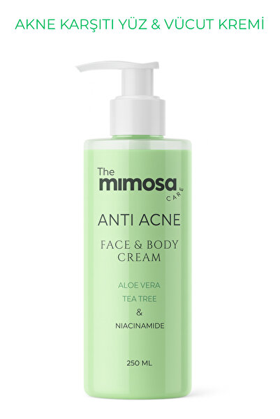 The Mimosa Care Akne Karşıtı Çay Ağaçlı Yüz ve Vücut KREMİ