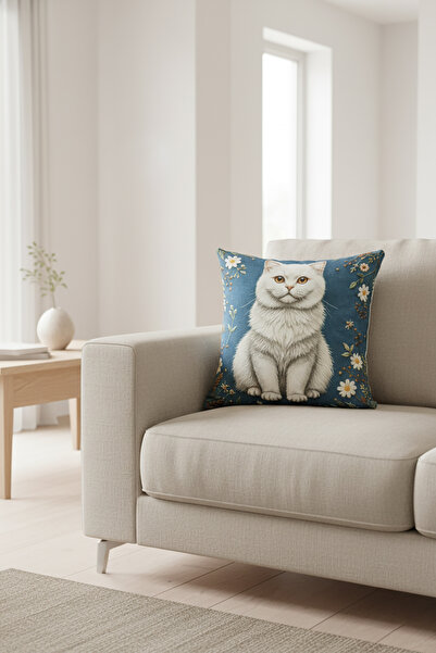 Go Veform 🐾   British Cat Digital Woven 2-Piece Throw Pillow Cover 🐾   Veformdijidog26