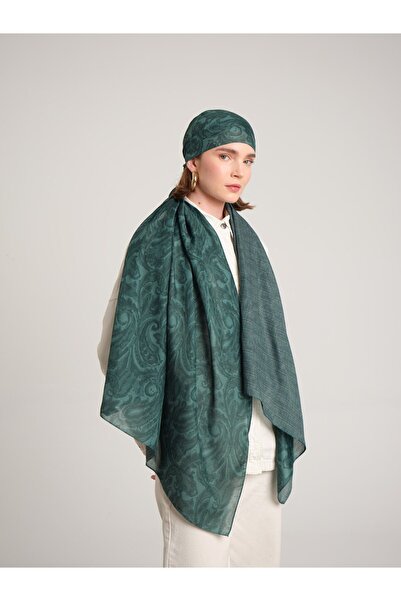 Ayshara Nakkaşhâne Collection Emerald Double-Sided Shawl
