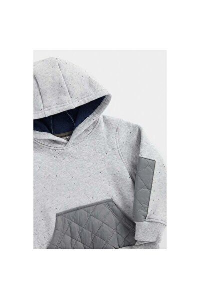 MOTHERCARE Grey Quilted Hoody