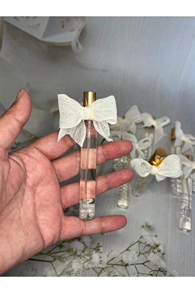 Lavanta design 15’li Kına – Nişan Hediyelik Cam Tüp Şişe | Gold Kapaklı, İnci...