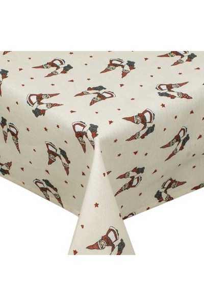 OEM Christmas Decorative Tablecloth, size 120 x 120 cm, Santa Couple model