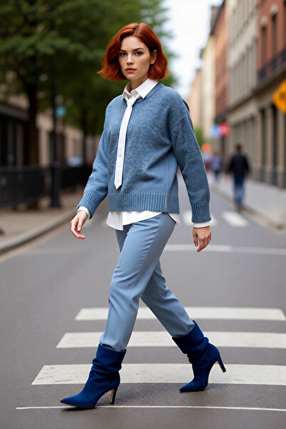 PayBuy Tricotaj supradimensionat pentru femei Pulover cu mânecă joasă Gât cu ...