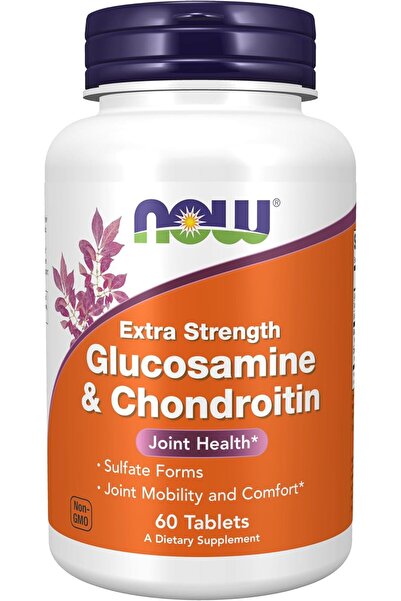 Now Foods Supplements, Glucosamine & Chondroitin Extra Strength, Sulfate Forms, 60 Tablets