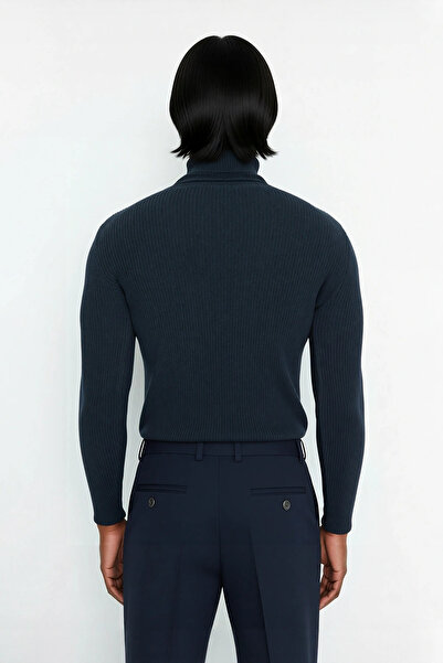 PayBuy Ανδρικό πλεκτό πουλόβερ με ζιβάγκο, ιδανικό για τις χειμερινές μέρες, που προσφέρει κομψότητα και άνεση