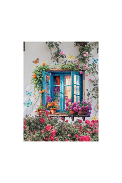 Inovius Αυτοκόλλητο τοίχου - Λουλουδάτο τοπίο - 424202A