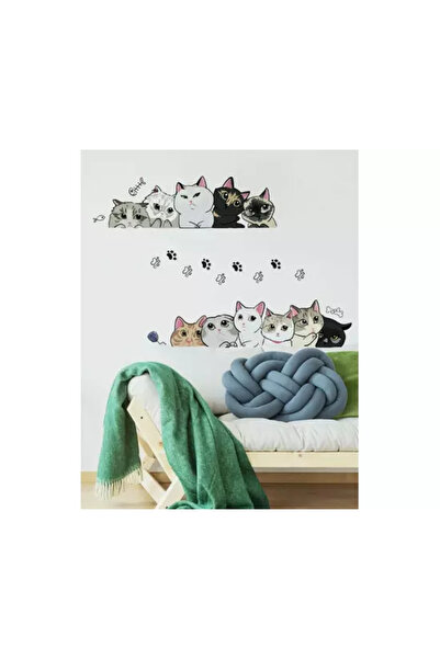 Inovius Wall Sticker Cats and Paws 30x90cm - 09266