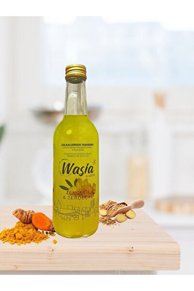 Wasia Fermente Zencefil ve Zerdeçallı Su Kefiri – Probiyotik Fermente İçecek ...