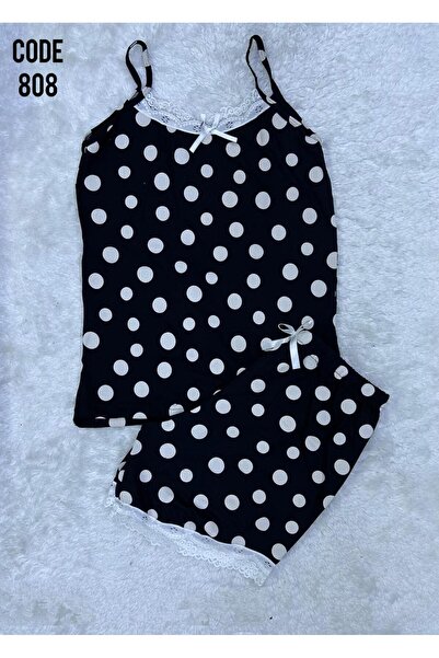 VAJESTO Set de pijamale pentru femei cu bretele din dantelă, cămașă de noapte cu detalii din dantelă, model moale