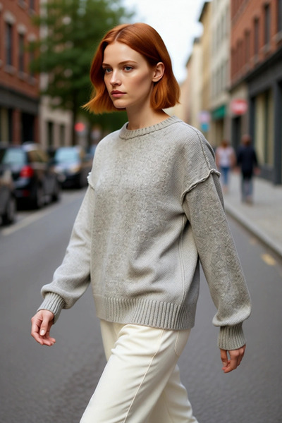 PayBuy Γυναικείο πλεκτό πουλόβερ με μακρύ μανίκι, μοντέρνα κοπή, καλής ποιότητας