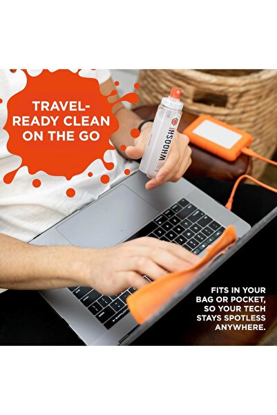 Whoosh! WHOOSH Screen Cleaning Kit - [3.4oz + 0.8oz] Suitable for Smartphones, iPhone, iPad, E-Readers, Lapt
