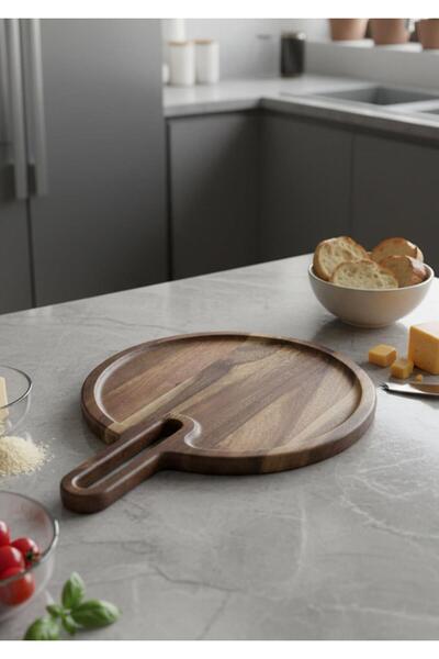 HomeTarz Acacia Presentation Plate - Presentation Dish 30 cm