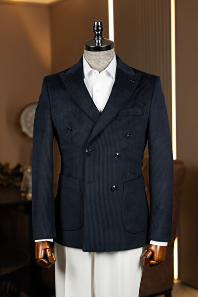 Terziayhan Double Breasted Velvet Jacket