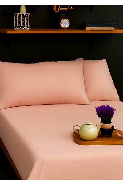 Navessa Home Collection Powder Elastic Sheet |   Single, Double - Cotton, No Ironing Required, Non-Burning, Suitable for Home Dormitory Use