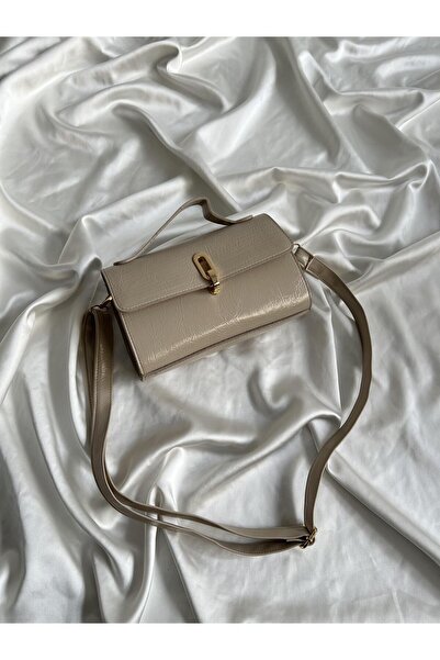 Mia Collection Bodo Model Γυναικεία τσάντα χειρός και ώμου Mink