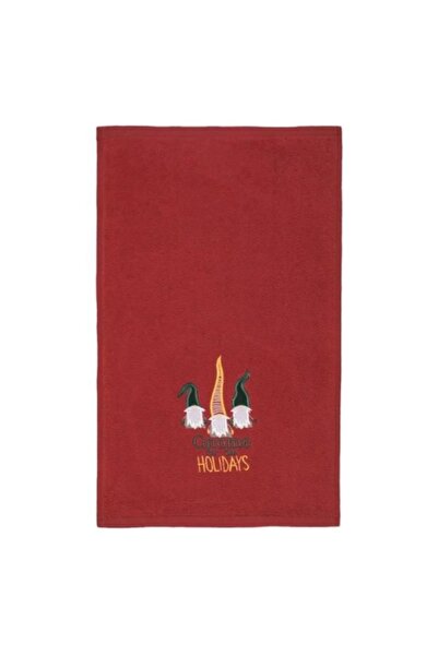 OEM Bath towel made of cotton, size 50 x 30 cm, Christmas Gnome model